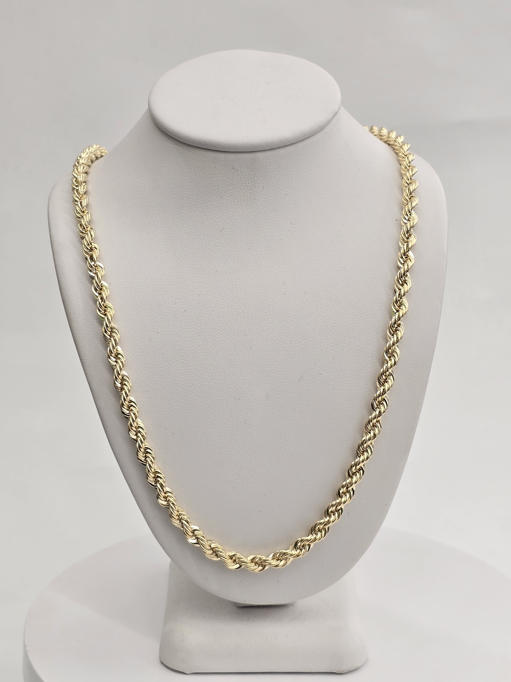 14k Real Gold Rope Chain 5mm 22 Inches